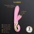 G-Vibe GRabbit - uzlādējams, 3 motoru G-punkta vibrators (rozā)