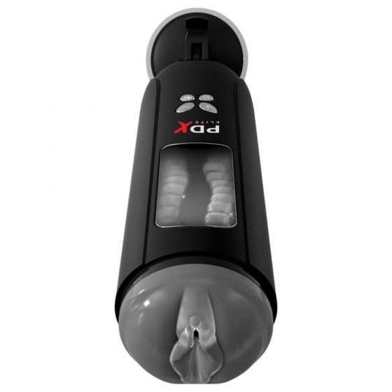 PDX Ultimate Milker - akumulatora dzimumlocekļa slaukšanas maksts masturbators (melns)