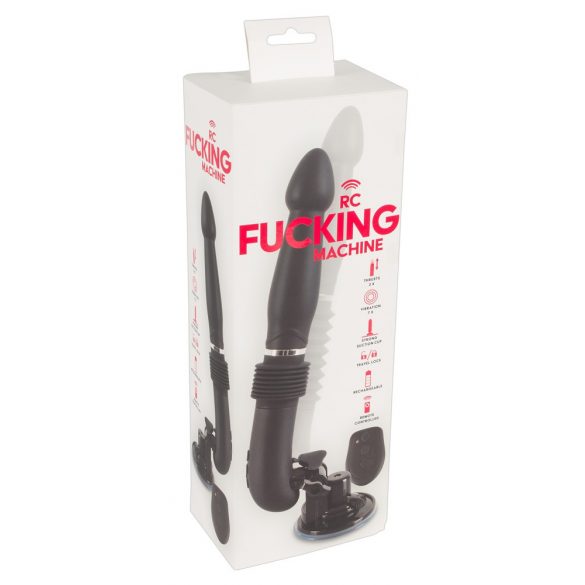 You2Toys - RC F*cking Machine - ar uzlādējamu bīdāmo vibratoru (melns) 