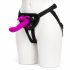 Happyrabbit Strap-On - trusīša piestiprināms vibrators (violets) 