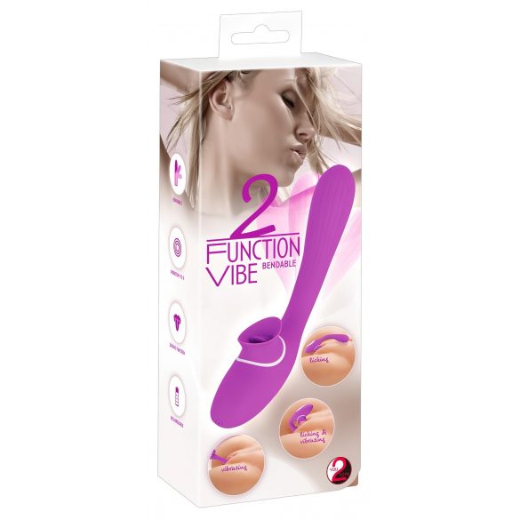 You2Toys - 2-Funkciju Vibe - uzlādējams klitora un maksts vibrators (violets) 