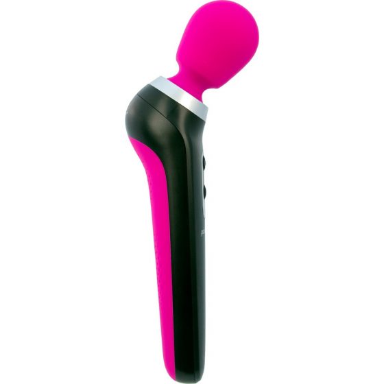 PalmPower Extreme Wand – uzlādējams masāžas vibrators (rozā-melns)