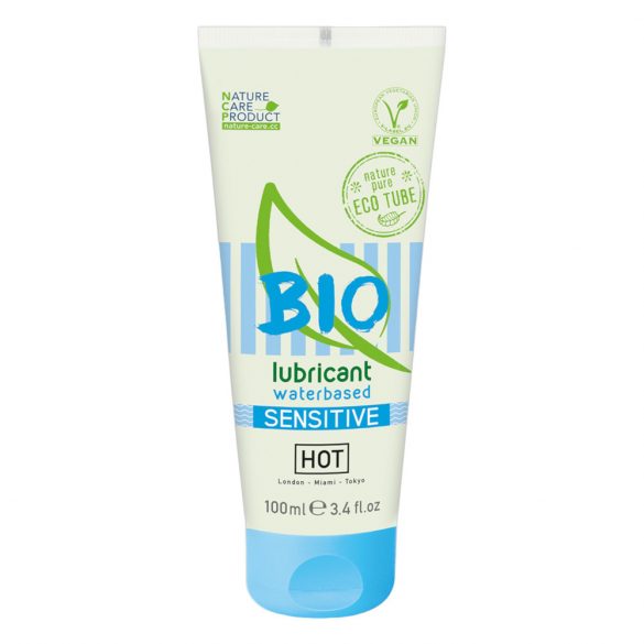 HOT Bio Sensitive - vegānu uz ūdens bāzes veidots lubrikants (100 ml) 