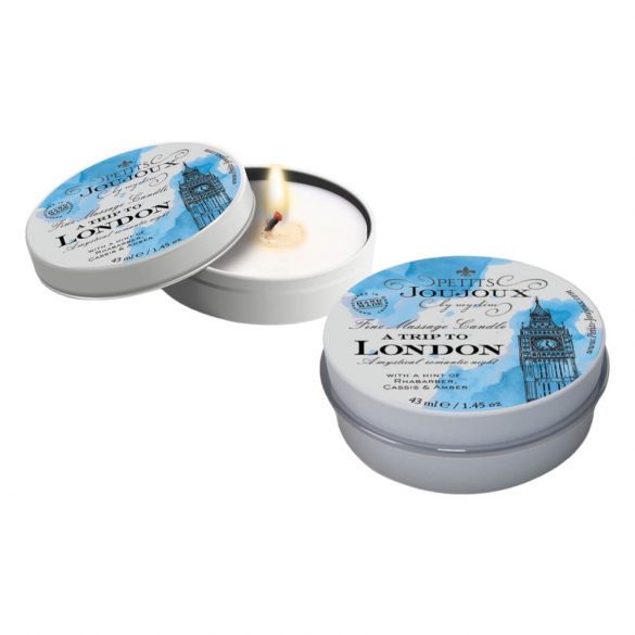 Petits Joujoux London - masāžas svece - rabarberi dzintars (43ml) 