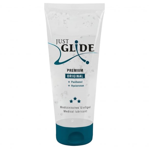 Just Glide Premium Original - vegāniska, uz ūdens bāzes veidota smērviela (200 ml) 