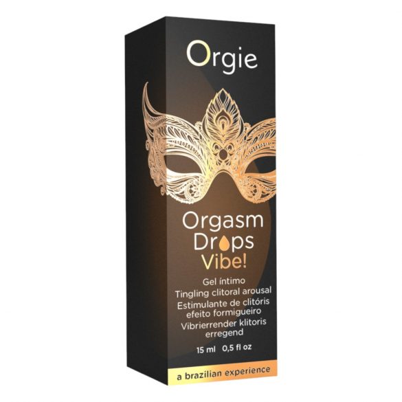 Orgie Orgasm Drops Vibe - siekalu radīšanas intīms gēls sievietēm (15 ml) 