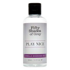 Fifty Shades Play Nice - masāžas eļļa - vaniļa (90ml)