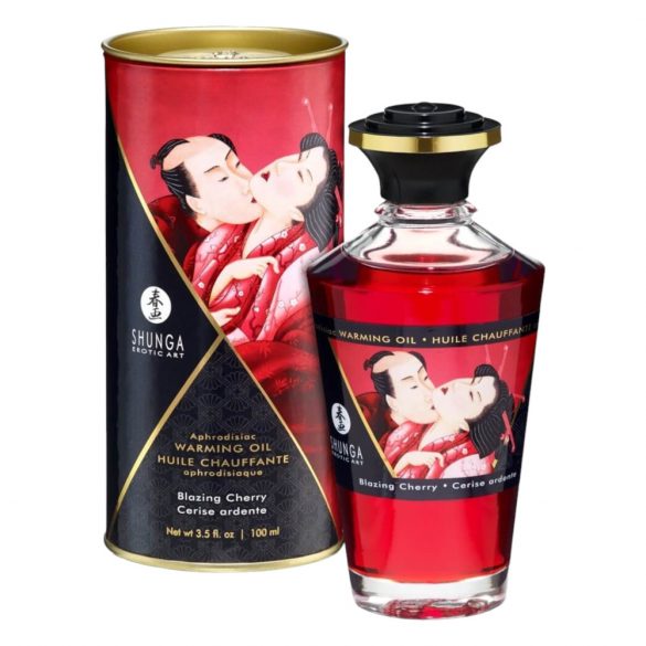 / Shunga - sildošās masāžas eļļa - ķirsis (100ml) 