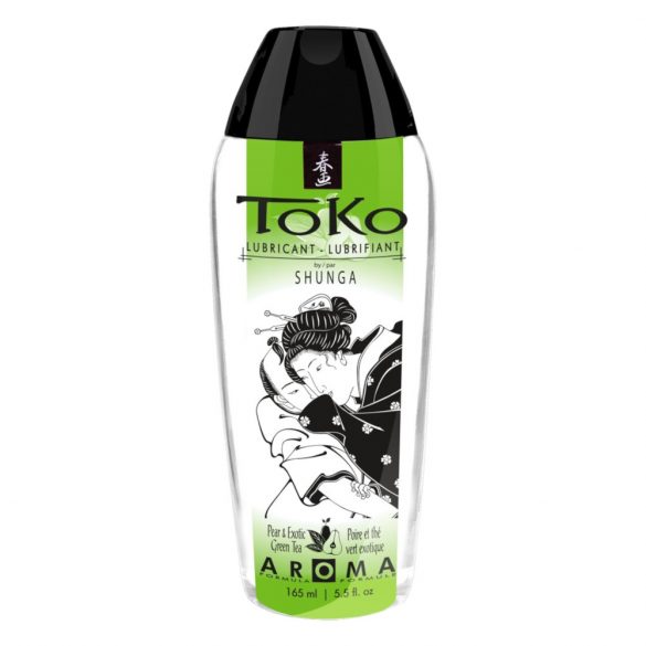 Shunga Toko - uz ūdens bāzes smērviela - bumbieru zaļā tēja (165ml) 