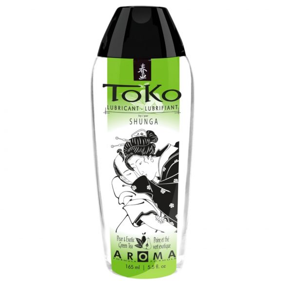 Shunga Toko - uz ūdens bāzes smērviela - bumbieru zaļā tēja (165ml) 