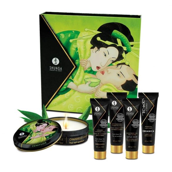 SHUNGA Geisha - lubrikants, masāžas eļļa un sveču komplekts (5) 