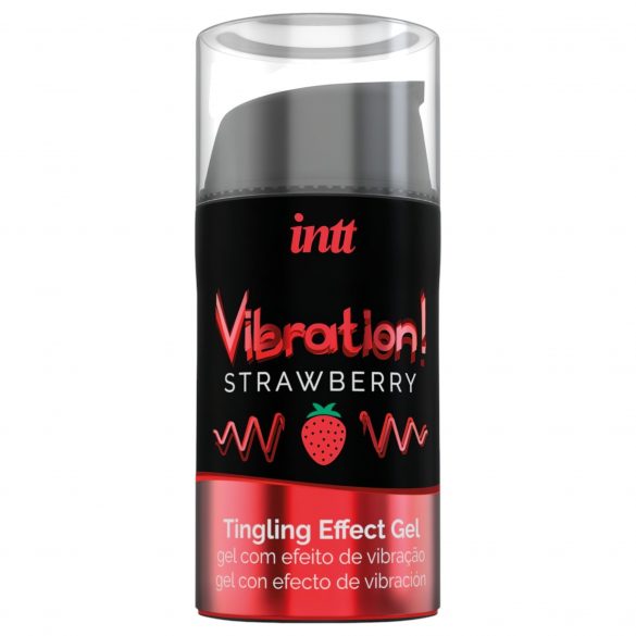 Intt Vibration! - šķidrais vibrators - zemeņu (15 ml)