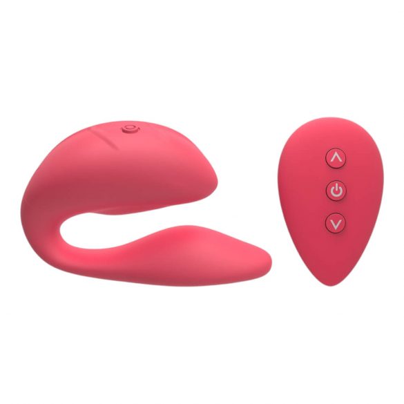 Cotoxo Cupid 2 - akumulatora, tālvadības pāru vibrators (sarkans)