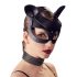 Bad Kitty - mākslīgās ādas, strasami rotāta kaķa maska - melna (S-L)