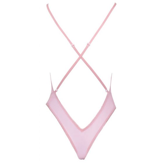 Kissable - roosiline tikandiga body (roosa)