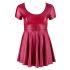 Cottelli Plus Size - A veida mini kleita (bordo) 