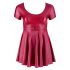 Cottelli Plus Size - A veida mini kleita (bordo) 