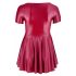 Cottelli Plus Size - A veida mini kleita (bordo) 