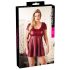 Cottelli Plus Size - A veida mini kleita (bordo)  - XL