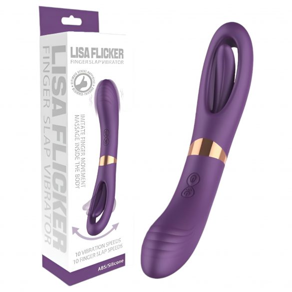 Funny Me Dual - akumulators, 2in1 mēles vibrators (violets) 