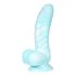 OgazR Jūras Čūska - pieguļoša rieva dildo - 17 cm (zili-balts) 