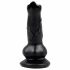 Animalorny - suņu dzimumlocekļa dildo - 12 cm (melns) 