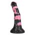 Bad Horse - silikona zirga rīka dildo - 18 cm (melns-rozā) 