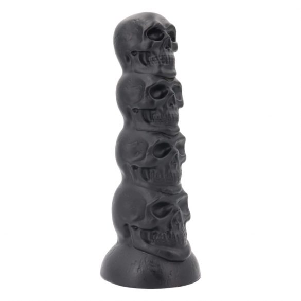 Toppedmonster - galvaskausa dildo - 22 cm (melns) 