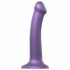 Strap-on-me Metallic Shine M - nahas draudzīgs dildo (metāliski violets) 