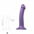 Strap-on-me Metallic Shine M - nahas draudzīgs dildo (metāliski violets) 