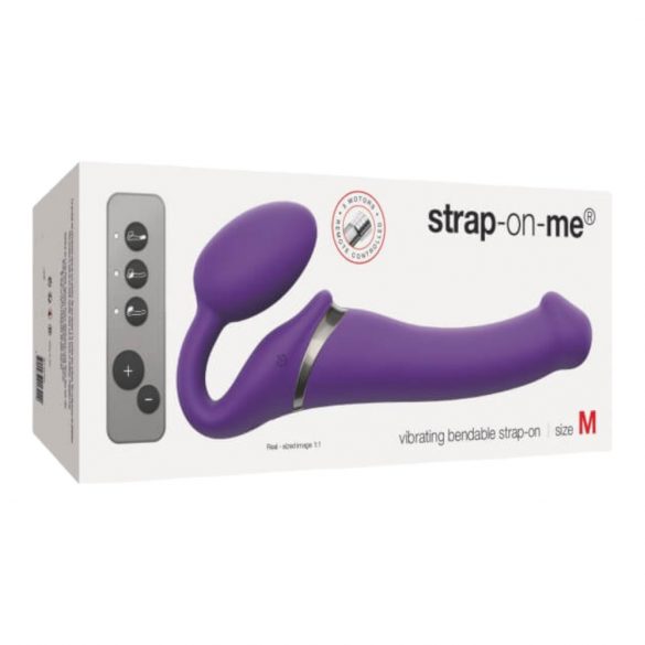 Strap-on-me M - siksnat piestiprināms vibrators (violets)