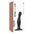 Strap-on-me Curvy S - viļņaina, ar pamatni, dildo (melns) 