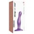 Strap-on-me Curvy S - viļņveida, pamatnes dildo (violets) 