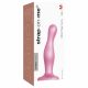 Strap-on-me Curvy M - viļņots, ar pamatni dildo (rozā) 