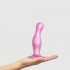 Strap-on-me Curvy M - viļņots, ar pamatni dildo (rozā) 