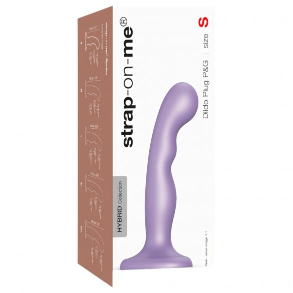 Strap-on-me P&G S - izliektos, piesūcējamais dildo (violets) 