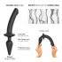 / Strap-on-me Swith Semi-Realistic S - 2in1 silikona dildo (melns) 