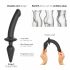 / Strap-on-me Swith Semi-Realistic S - 2in1 silikona dildo (melns) 