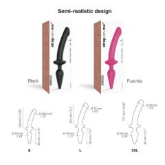   Strap-on-me Swith Semi-Realistic S - 2in1 silikona dildo (rozā)