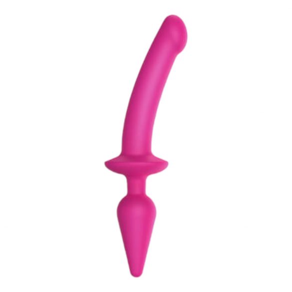 / Strap-on-me Swith Semi-Realistic L - 2in1 silikona dildo (rozā) 