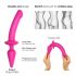 / Strap-on-me Swith Semi-Realistic L - 2in1 silikona dildo (rozā) 