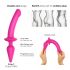 / Strap-on-me Swith Semi-Realistic XXL - 2in1 silikona dildo (rozā) 