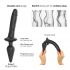 / Strap-on-me Swith Realistic S - 2in1 silikona dildo (melns) 