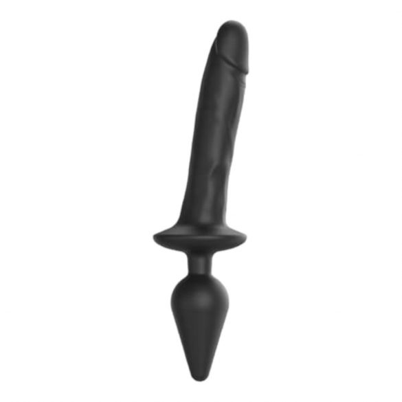 / Strap-on-me Swith Realistic XXL - 2in1 silikona dildo (melns) 