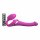 Strap-on-me S - piestiprināms gaisa viļņu vibrators - mazs (rozā) 