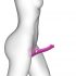 Strap-on-me S - bezjostrikts lipstiķis ar viļņainu vibrāciju - mazs (rozā)