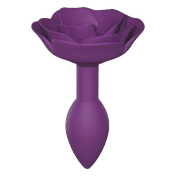 Love to Love Open Roses S - silikona anālais dildo (violets)