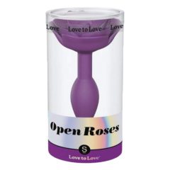   Love to Love Open Roses S - silikona anālais dildo (violets)