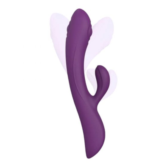 Love to Love Bunny & Clyde - akumulators, klitora atzarotājs ar pulsējošu funkciju vibrators (violets)