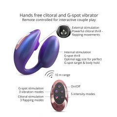   Wonderlover - kliķe stimulators ar G-punkta vibrāciju (metāliski violets)
